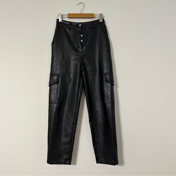 Aritzia Wilfred Vegan Leather Cargo Pant, High Waisted - Picture 14 of 15